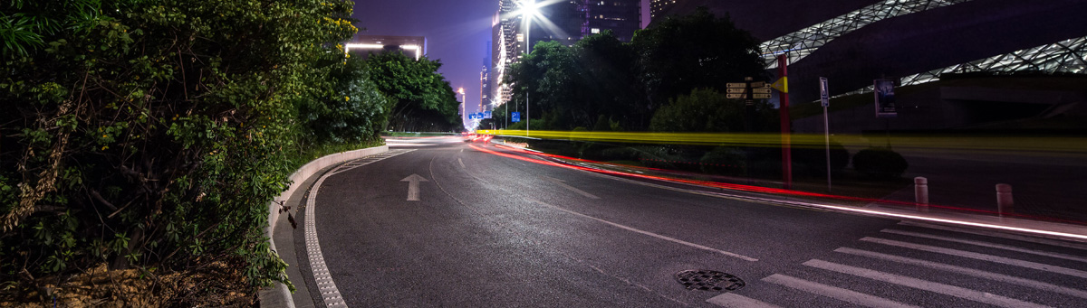 Traffic speeding on road